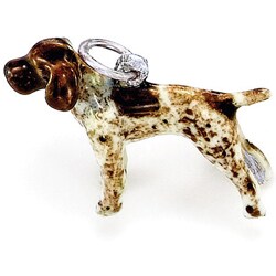 Best in Show Sterling Silver Enamel German Short Tail Charm