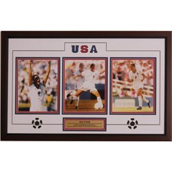 Mia Ham Olympic Soccer Triple-image Framed Collectible