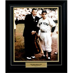 Yogi Berra and Babe Ruth Baseball Photo Frame