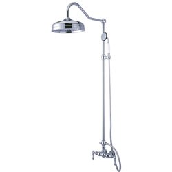 Vintage Chrome Rainfall Shower Combination Set