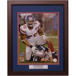 Osi Umenyiora Super Bowl XLII Framed Photo