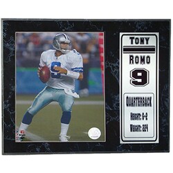Tony Romo 12 x 15 Stat Plaque