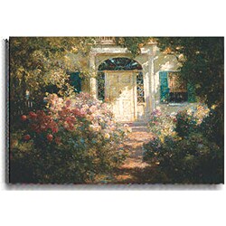 Abbott Graves 'Doorway and Garden' Unframed Canvas Art