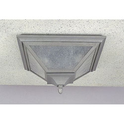 Homestead Vintage Pewter Flush Mount Light Fixture