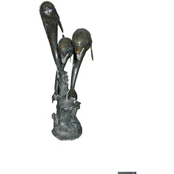 Bronze Three Dolphin Fountain Sculpture