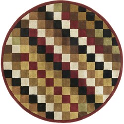 Handmade Elite Contemporary Wool Rug (8' Round)