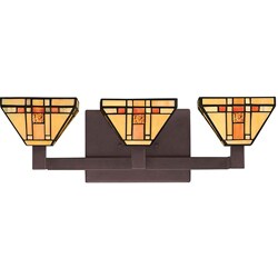 Tiffany-style 3-light Bath Fixture