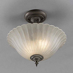 Legacy Bronze Semi-flush Ceiling Light Fixture