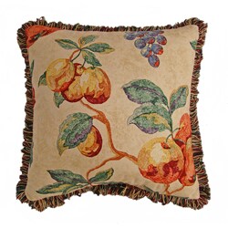Fresco Fruit Print Throw Pillows (Set of 2)