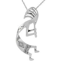 Sterling Silver Kokopeli Necklace