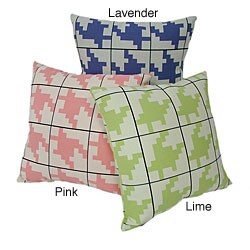 Contemporary Houndstooth Throw Pillows (Set of 2)