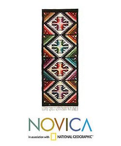 'Cross of Fish' Wool Table Runner (Peru)