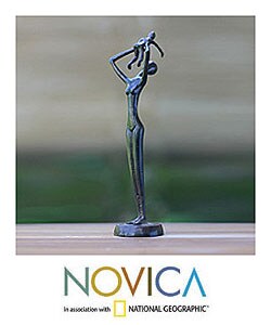 Bronze 'Mother and Child' Sculpture (Indonesia)