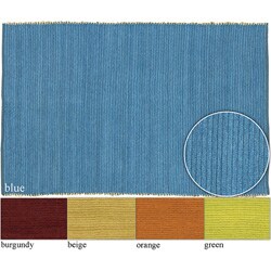 Handmade Ventee Collection Chenille Rug (5' x 7'6)