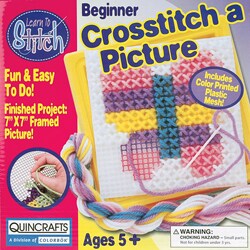 Quincrafts Butterfly Learn To Cross Stitch Kit