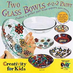 Two Glass Bowls 4-U-2 Paint Kit