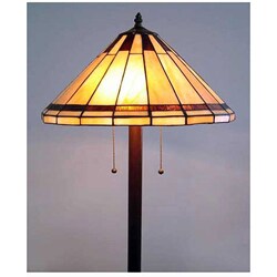 Tiffany-style Stained Glass Mission Floor Lamp