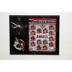 Los Angeles Angels Baseball Picture Clock