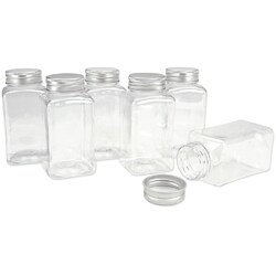 Clear Scrapbook Small Storage Jars