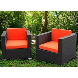 Aventura PVC Orange Chair Set