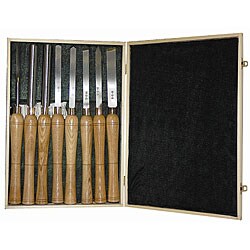 HSS Wood Lathe Chisel Set with Wood Case