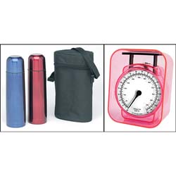 Travel Bottles and Kitchen Scale Combo