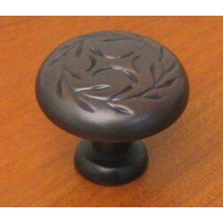Decorite Leaf Oil-rubbed Bronze Cabinet Knob