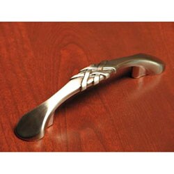 Decorite Weave Satin Nickel Cabinet Pull