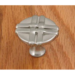 Satin Nickel Weave Cabinet Knob