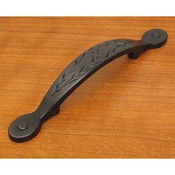 Oil-rubbed Bronze Leaf Cabinet Pull