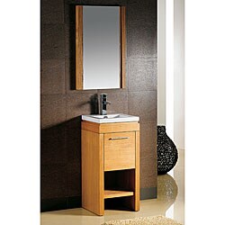 Viog Oak Finish Florentina Vanity with Mirror