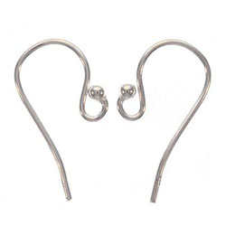 Sterling Silver Graceful Earring Hooks (Pack of 10)