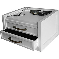 Eifle Double Drawer White Charging Station
