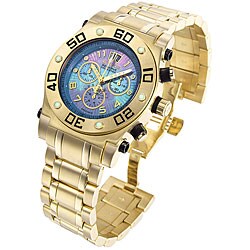 Invicta Speedway Men's 18k Gold Chrono Auto Watch