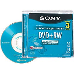 Sony DPW-30/3 Camcorder DVD+RWs (Pack of 3)