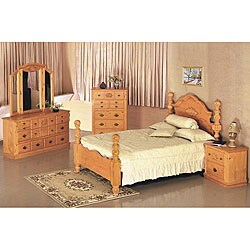 Cannonball Pine 5-piece Queen Bedroom Set
