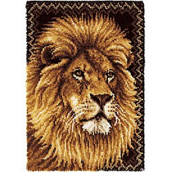 Wonderart Lion Latch Hook Rug Kit
