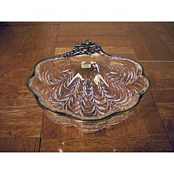 Limoges Handcrafted Crystal Shell Dish