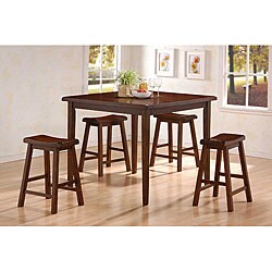 Adams Walnut Counter Dining Set