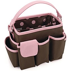 Mackinac Moon Chocolate/ Pink Small Square Organizer