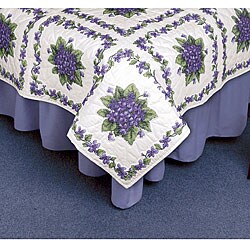 Pretty Violets Cross Stitch Quilt Block (Set of 6)