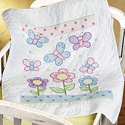 Butterfly Baby Quilt Open Stock Cross Stitch Kit