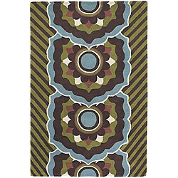 Hand-tufted Contemporary Dasa Area Rug (7'9 Round)