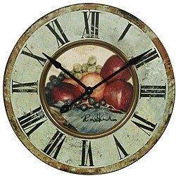 Bountiful Fruit 29-inch Wall Clock