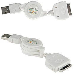 Apple iPhone LUX-DATA-RETRACT-IPOD Sync Charge Cable