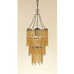 Antique Nickel Mini Prism Chandelier