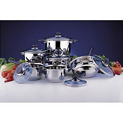 Induction Ready 12-piece Stainless Steel Cookware Set