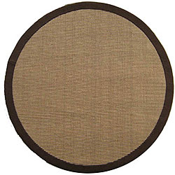 Hand-woven Sisal Choco Brown Jute Rug (6' Round)
