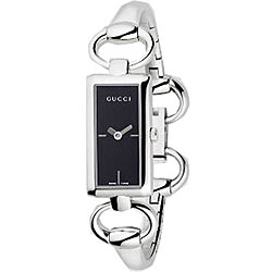 Gucci Tornabuoni Rectangular Black Dial Watch
