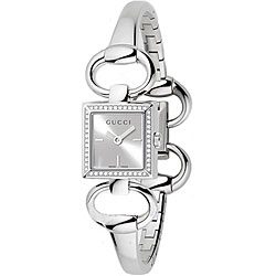Gucci Tornabuoni Women's Square Case Diamond Watch